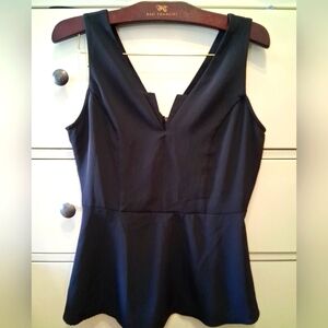 Trouve Office Siren Black Peblum Chic Tank